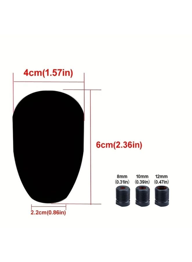 Carbon Color 5 Speed Manual Transmission Aluminum Gear Shift Knob Sporty Ergonomic Design - Image 2
